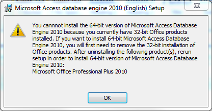 Microsoft Access Database Engine 2010 Build List